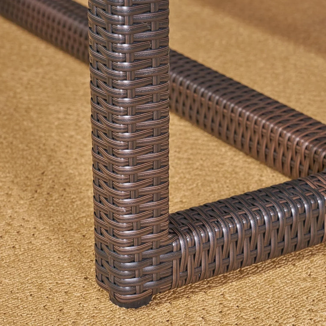 Janhavi 7-Piece Outdoor Rattan Wicker Dining Set