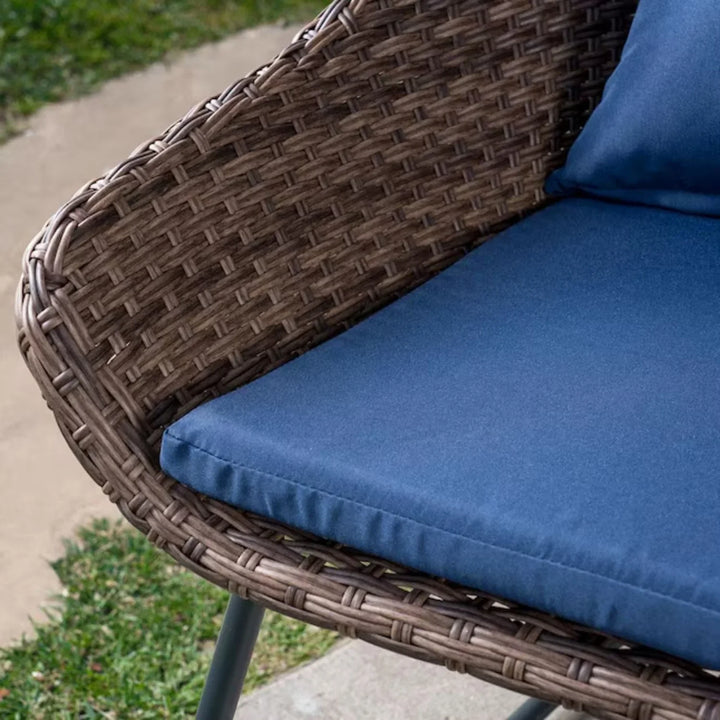Dorothea Outdoor Rattan Wicker 3-Piece Patio Set
