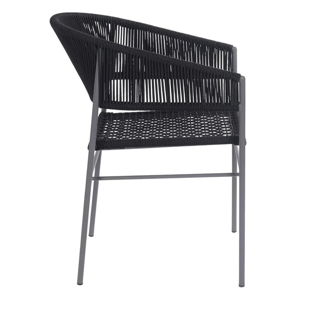 Magdalena 3-Piece Grey Rope Outdoor Patio Set