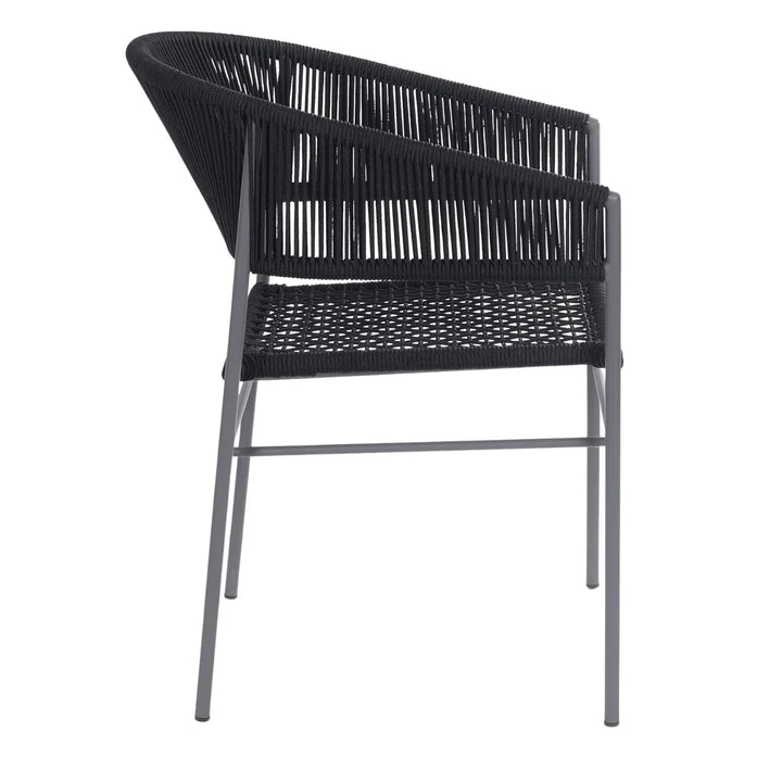 Magdalena 3-Piece Grey Rope Outdoor Patio Set