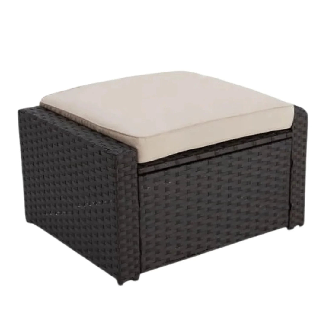 Romilly Outdoor Wicker 5-Piece Patio Sofa Set