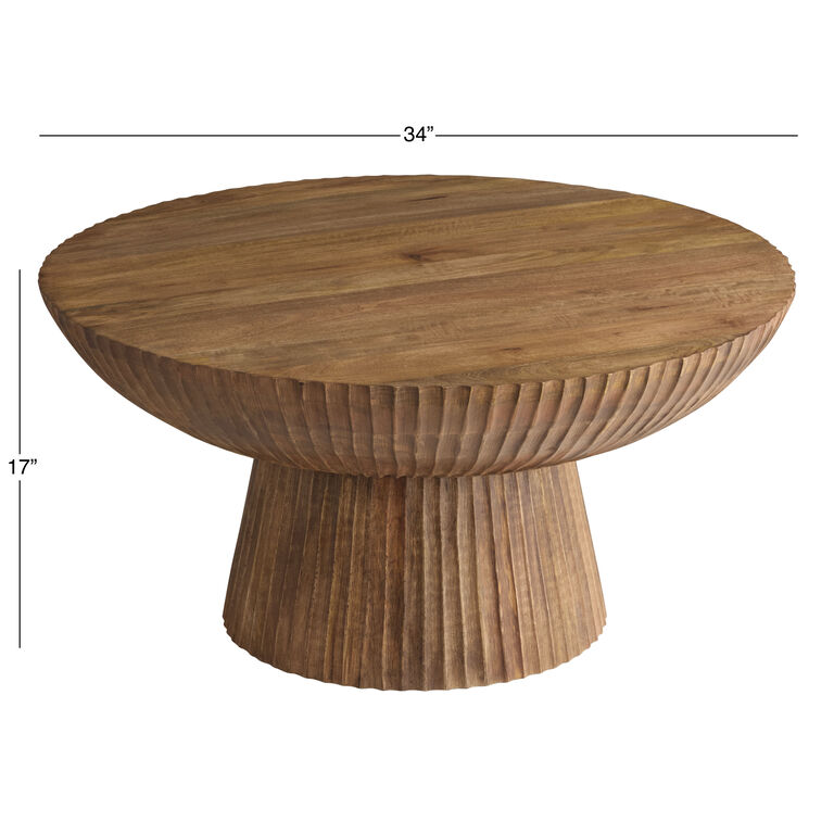 Tisha Solid Wood Coffee Table for Living Room