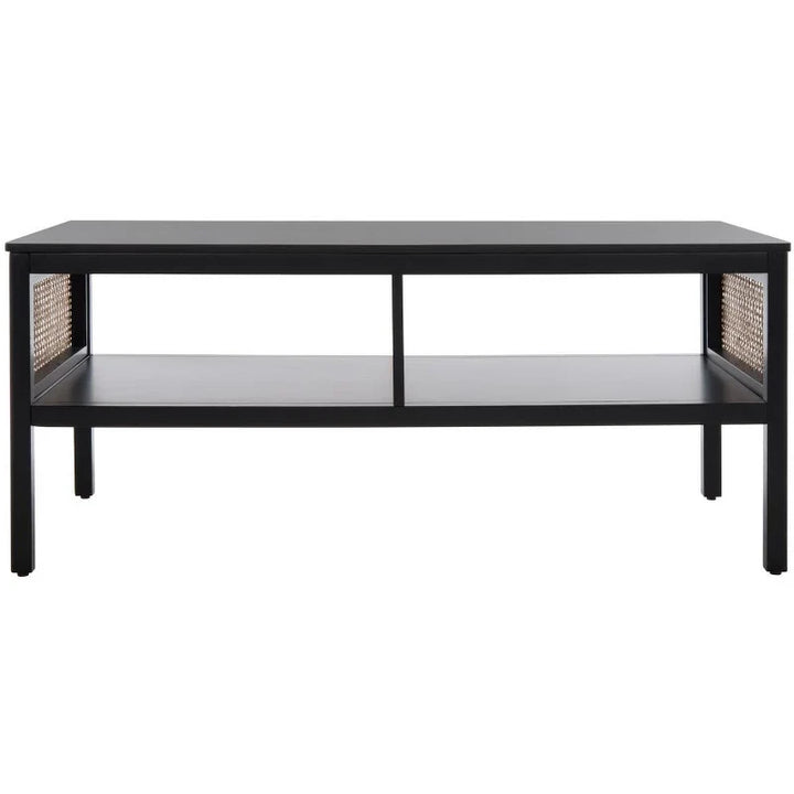Cheslava Mango Wood Coffee Table for Living Room | Side Cane Work