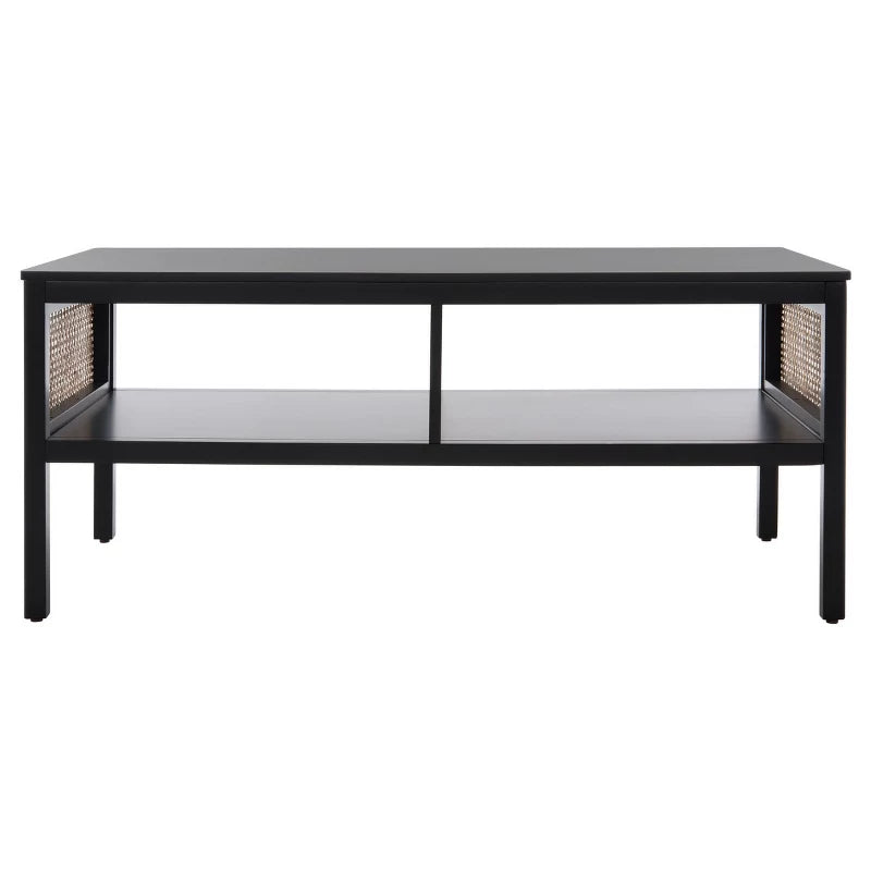 Cheslava Mango Wood Coffee Table for Living Room | Side Cane Work
