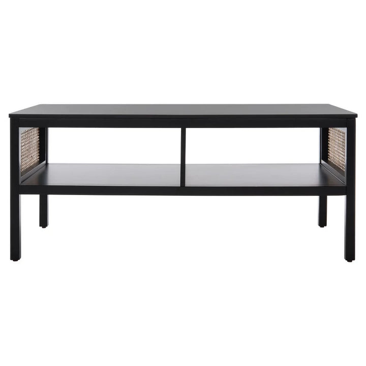 Cheslava Mango Wood Coffee Table for Living Room | Side Cane Work