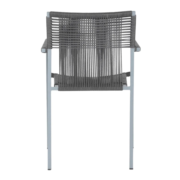 Jovie Outdoor Rope 3-Piece Patio Set (Grey)