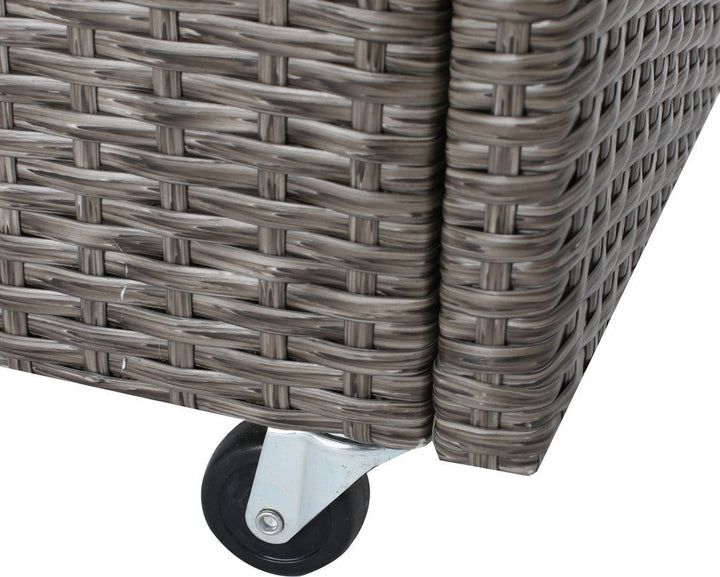 Sasc Outdoor Patio Bar Serving Cart (Grey)