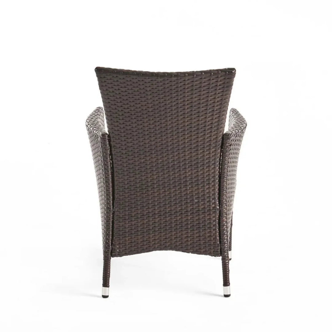 Hailey 2-Piece Outdoor Rattan Wicker Patio Dining Chairs