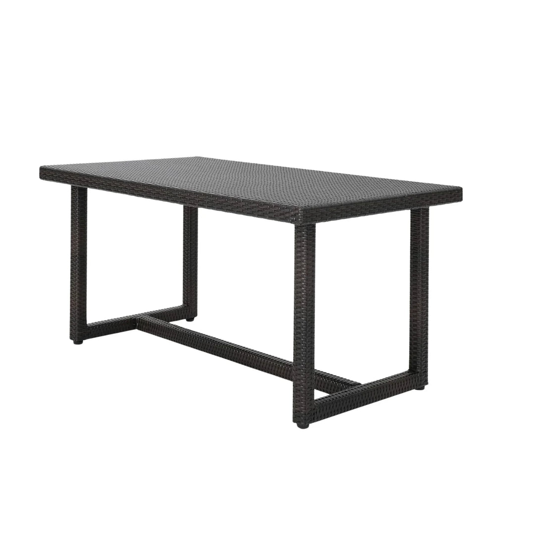 Janhavi 7-Piece Outdoor Rattan Wicker Dining Set