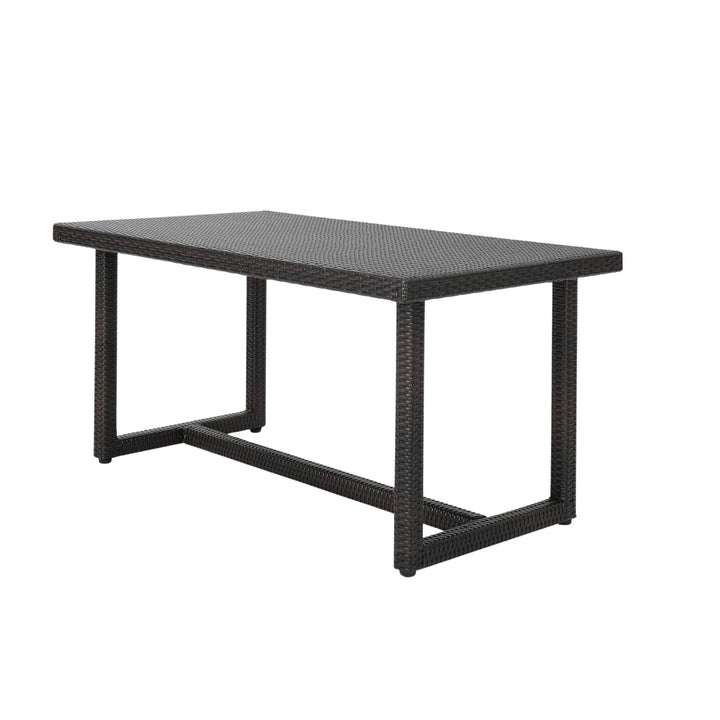 Janhavi 7-Piece Outdoor Rattan Wicker Dining Set