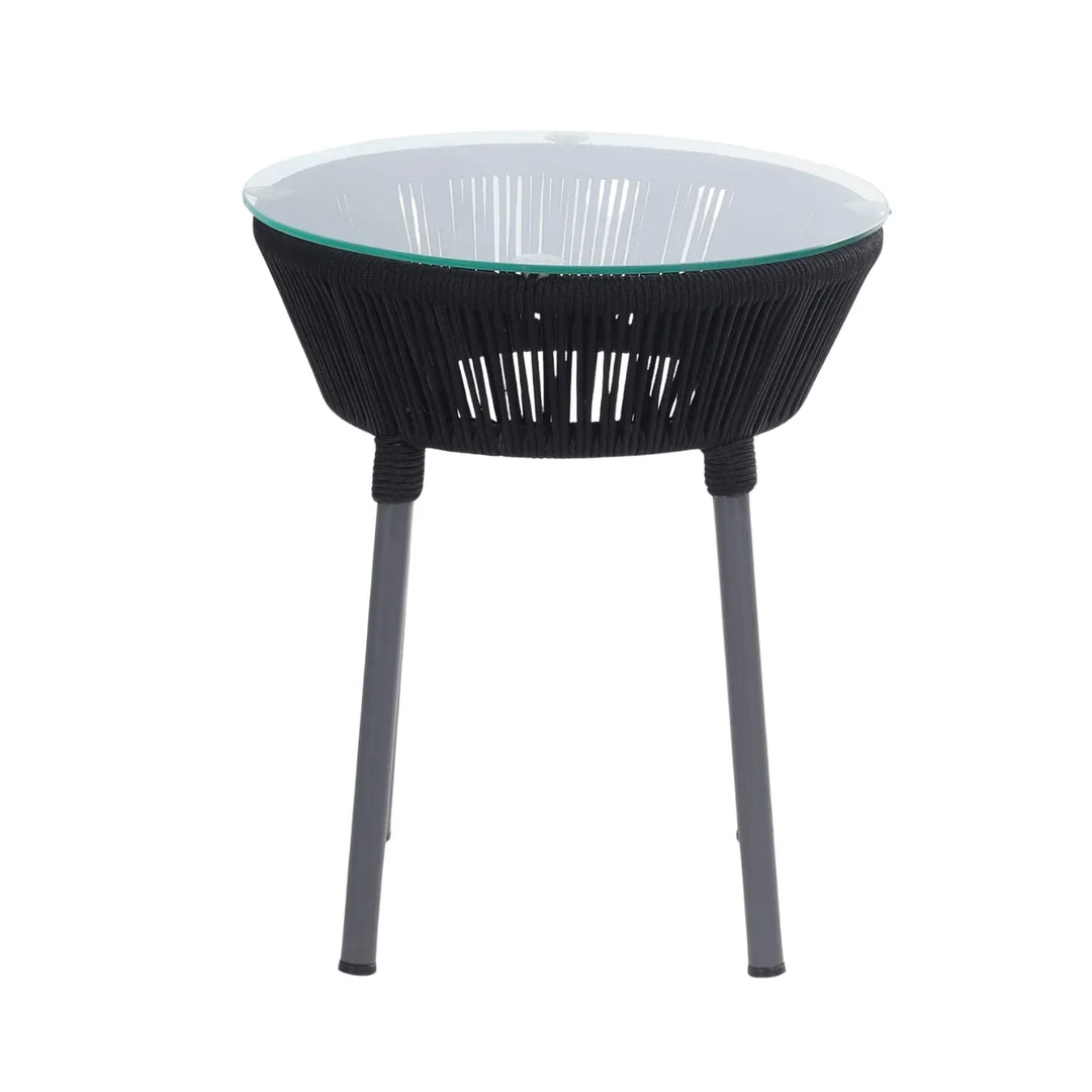 Evelina 3-Piece Outdoor Grey Rope Patio Set