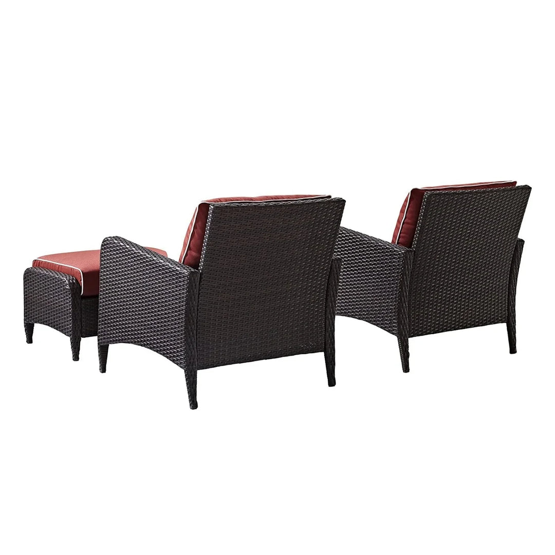 Gitali Outdoor 4 Piece Patio Wicker Furniture Set