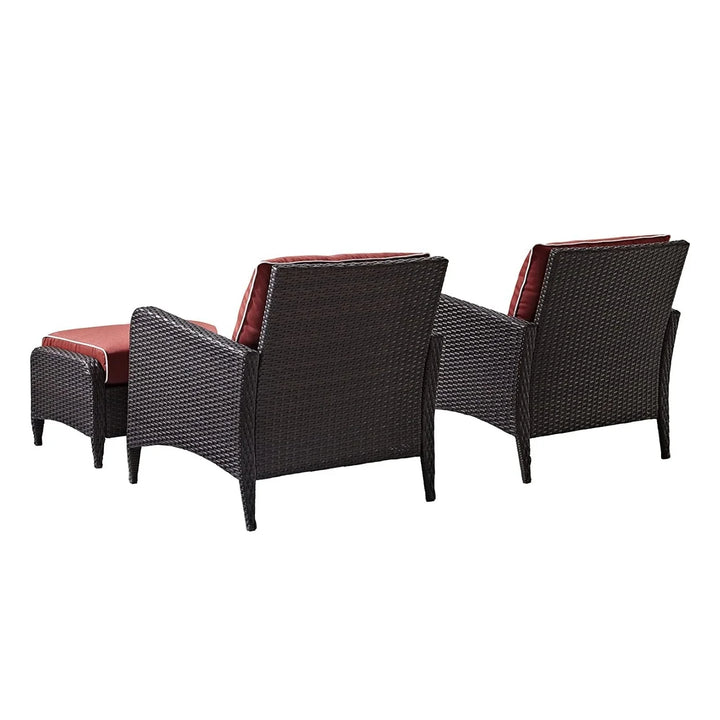 Gitali Outdoor 4 Piece Patio Wicker Furniture Set