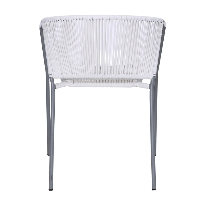 Celestia 3-Piece Outdoor White Rope Patio Set