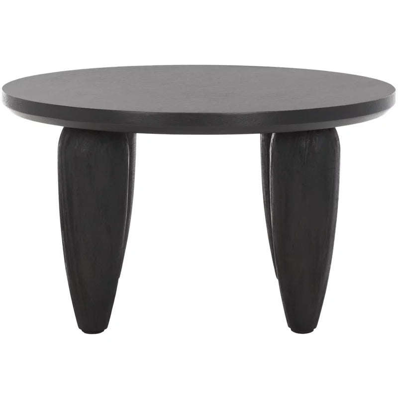 Dariyana Solid Wood Coffee Table for Living Room in Complete Black Colour