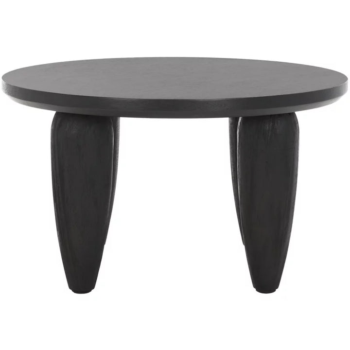 Dariyana Solid Wood Coffee Table for Living Room in Complete Black Colour