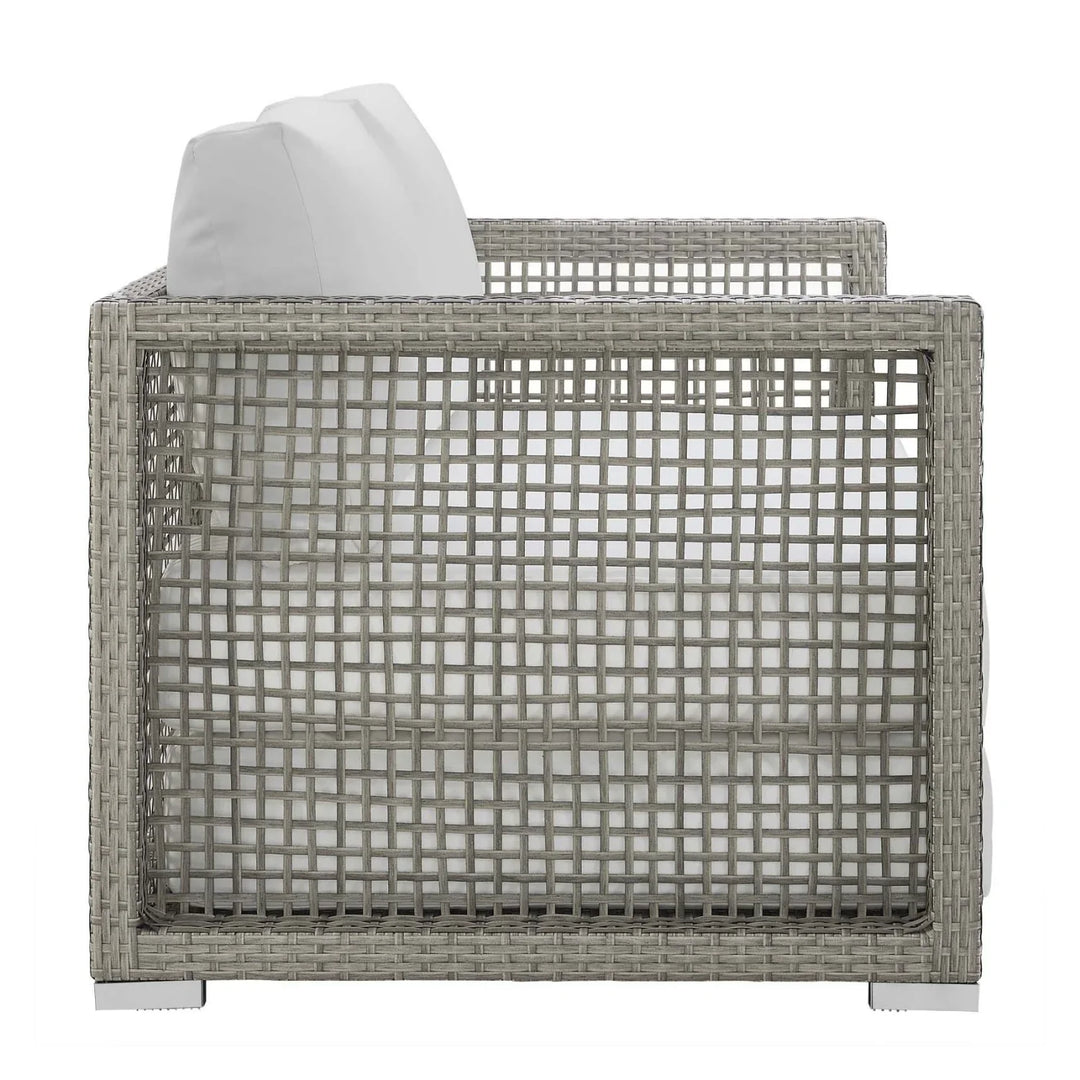 Charmi Outdoor Wicker Woven 6 Pieces Sectional Patio Furniture Set