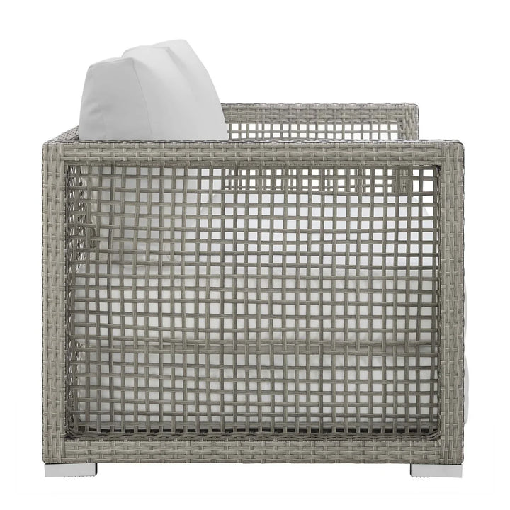 Charmi Outdoor Wicker Woven 6 Pieces Sectional Patio Furniture Set