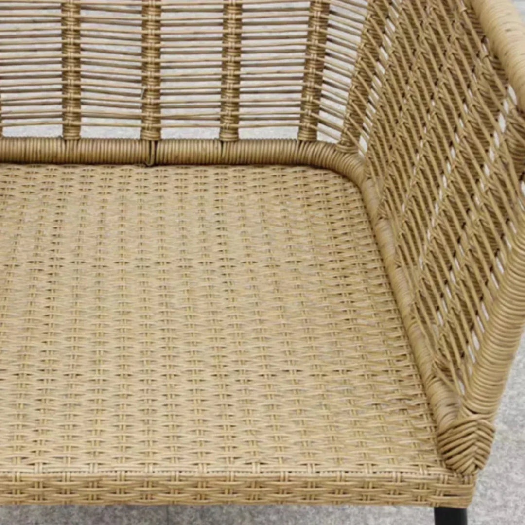 Noura Outdoor Beige Rope 7-Seater Sofa Set With Glass Top Table