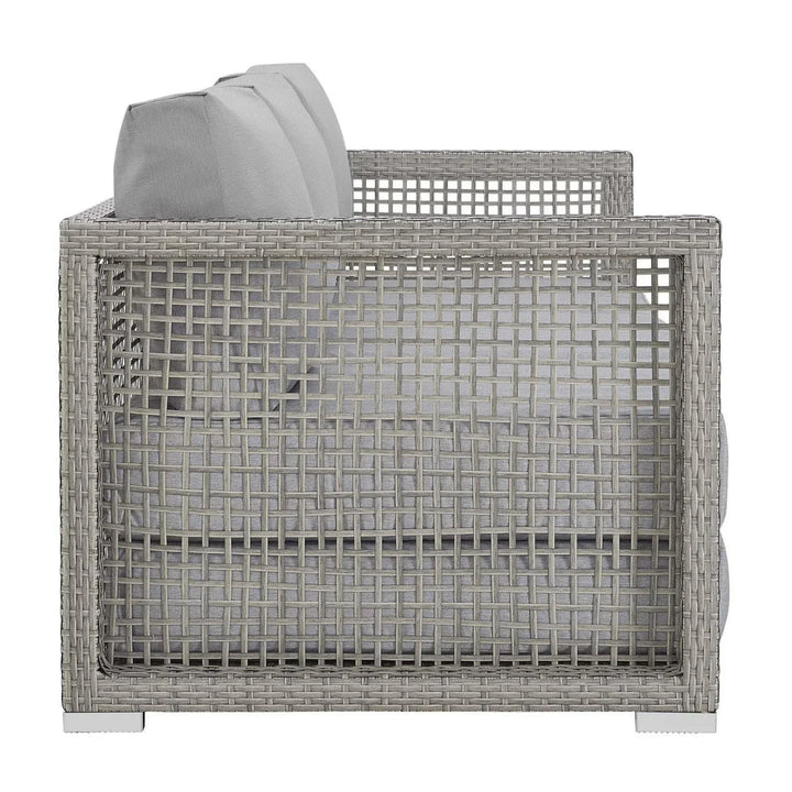 Aarini Outdoor Wicker Woven 6 Pieces Sectional Patio Furniture Set