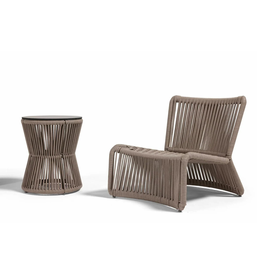 Liliana 3-Piece Outdoor Beige Rope Patio Set