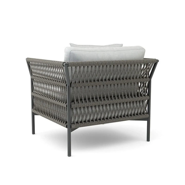 Denali Outdoor Rope 7-Seater Sofa Set With Glass Top Table