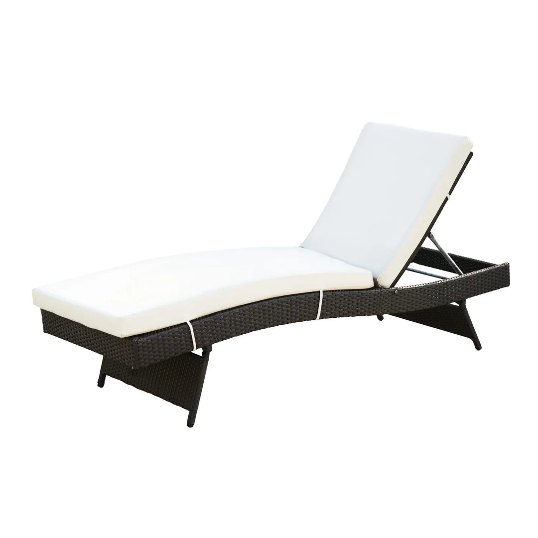 Dima Outdoor All-Weather Wicker Lounger with Cushions