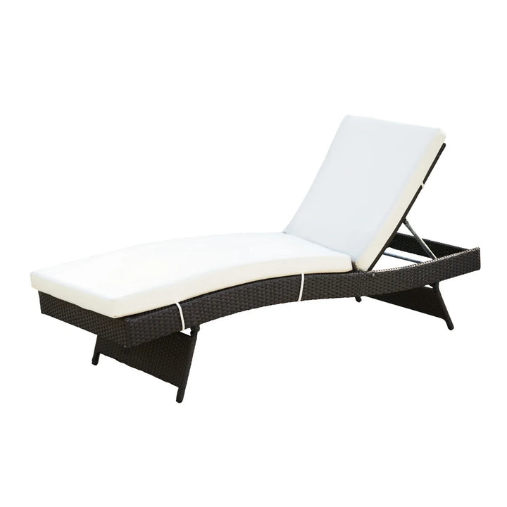 Dima Outdoor All-Weather Wicker Lounger with Cushions