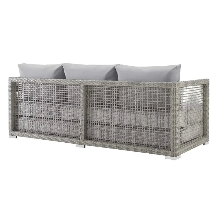 Aarini Outdoor Wicker Woven 6 Pieces Sectional Patio Furniture Set