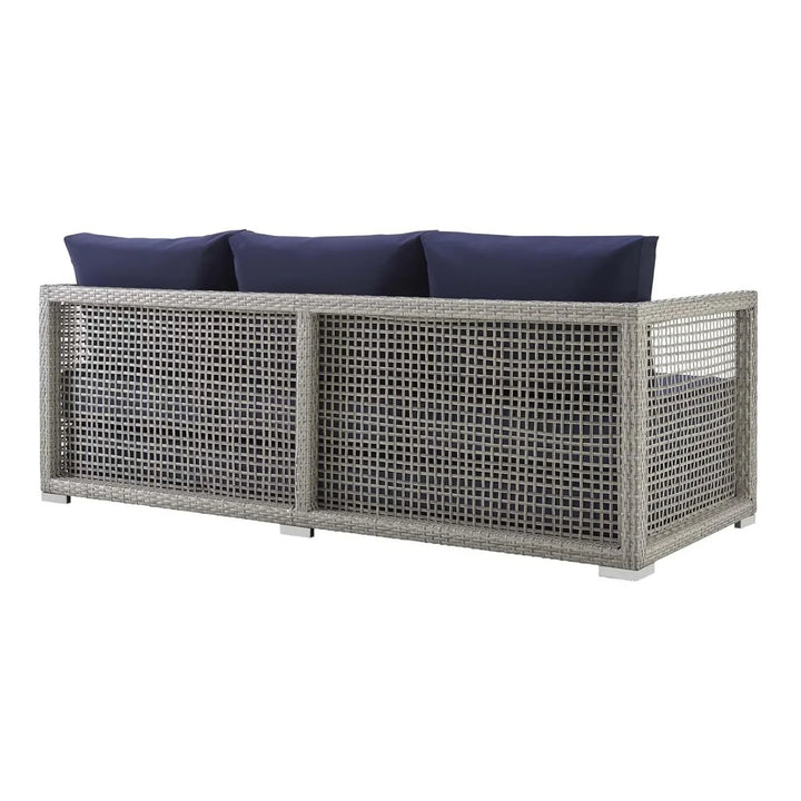 Bhanvi Outdoor Wicker Woven 6 Pieces Sectional Patio Furniture Set