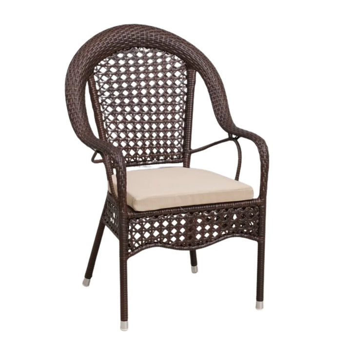 Ghazal Outdoor All-Weather Resistant Rattan Wicker 7-Piece Dining Set