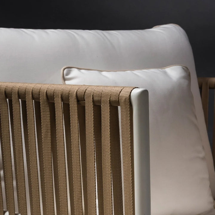 Suyin All-Weather Rope 4- Seater Sofa Set With Glass Top Table