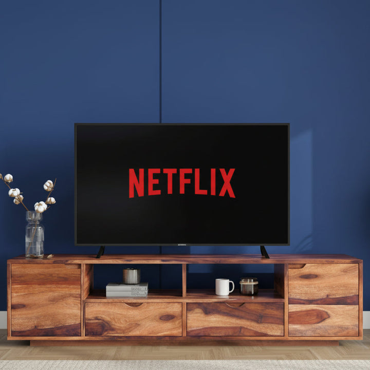 Lesia Sheesham Wood TV Entertainment Unit