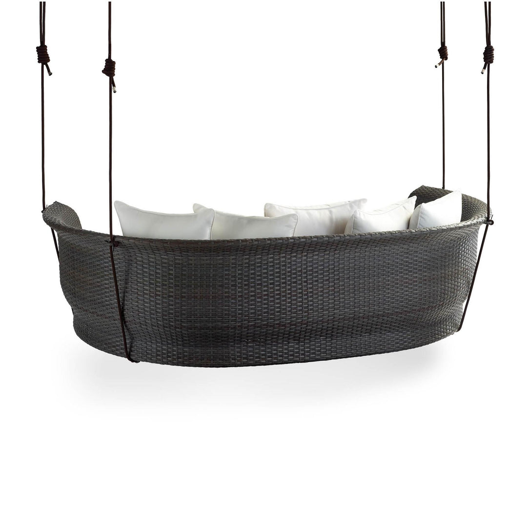 Vibe Three Seater Hanging Swing Without Stand For Balcony , Garden Swing (Dark Grey)