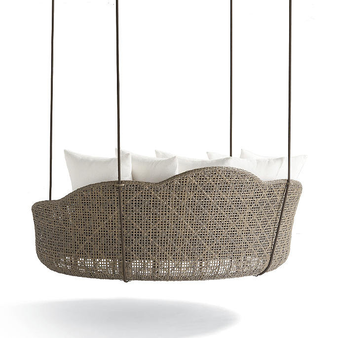 Binion Three Seater Hanging Swing Without Stand For Balcony , Garden Swing (Brown)