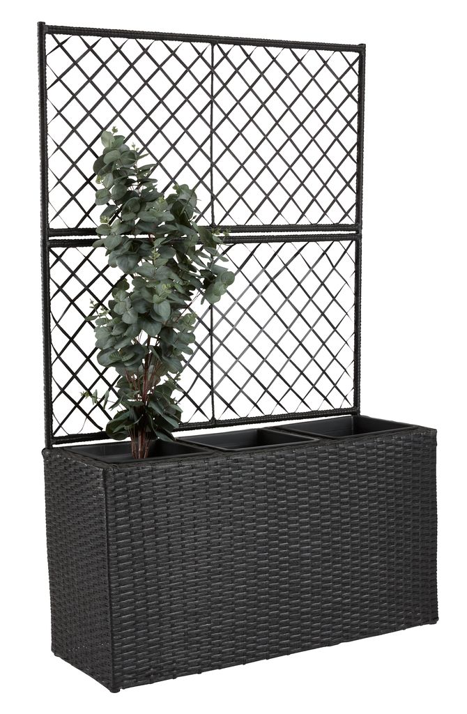 Raulf Outdoor Wicker Planters For Garden, Balcony