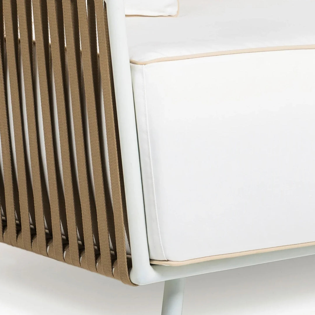 Suyin All-Weather Rope 4- Seater Sofa Set With Glass Top Table