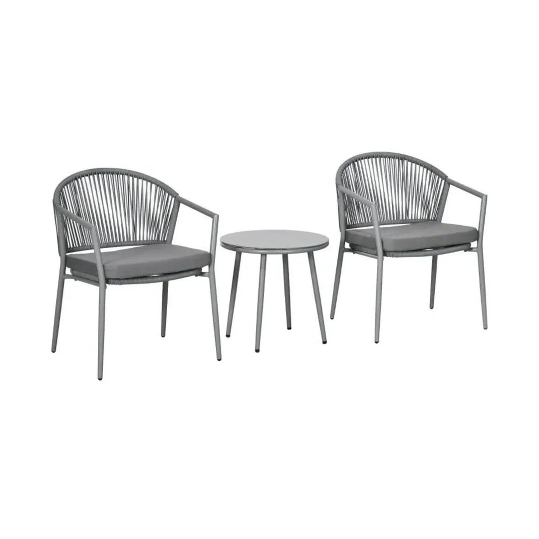 Renata 3 Piece Garden Outdoor Rope Patio Set