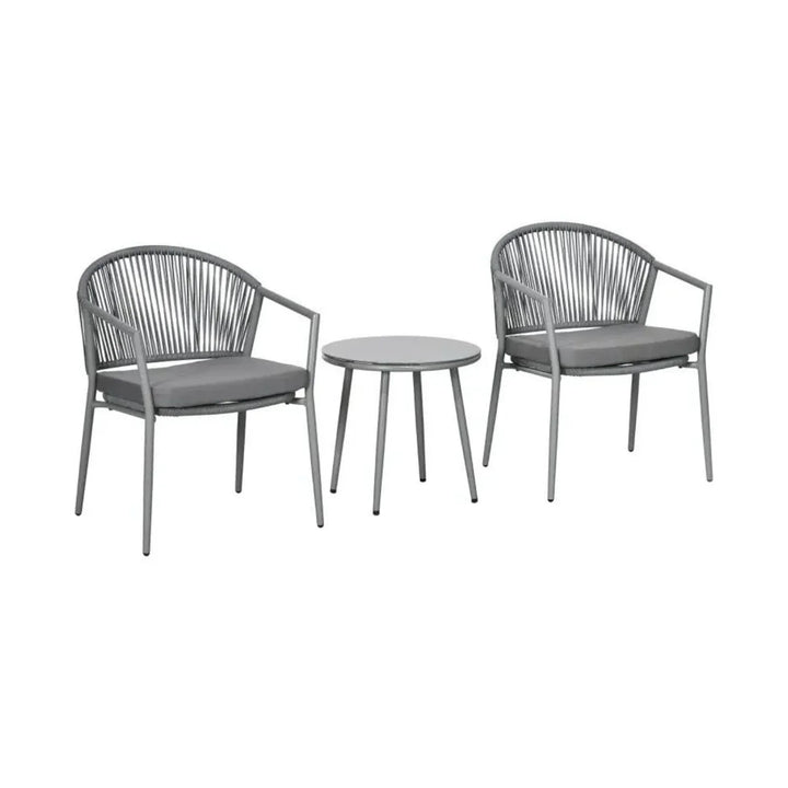 Renata 3 Piece Garden Outdoor Rope Patio Set