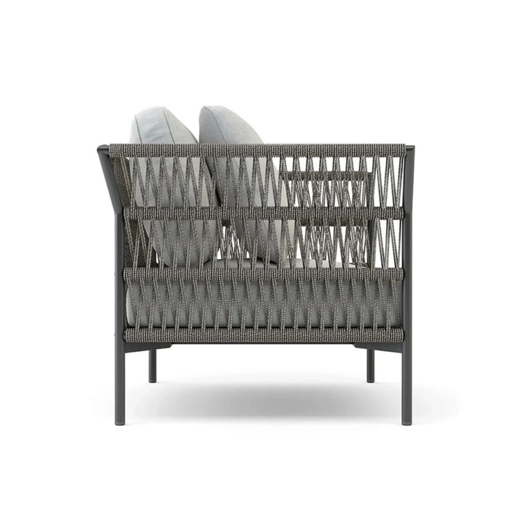 Denali Outdoor Rope 7-Seater Sofa Set With Glass Top Table