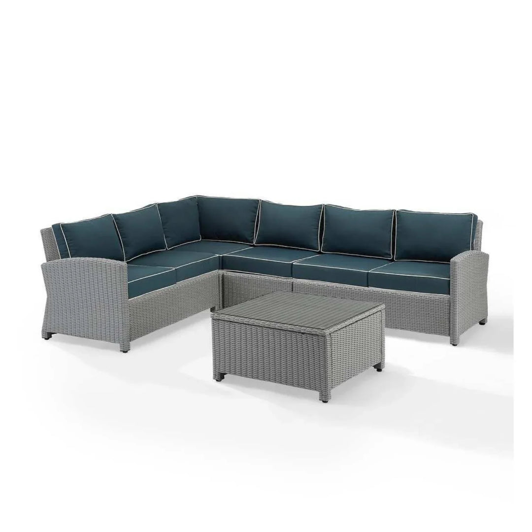 Everly L-Shape Outdoor Wicker Sofa Set