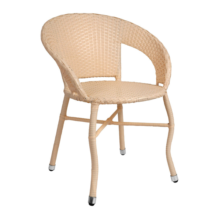 Raima Outdoor Patio Seating Set 2 Chairs Set (Cream)