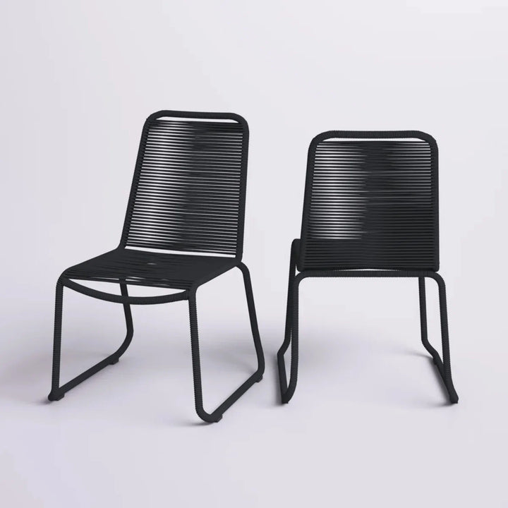 Amirah 2-Piece Outdoor Rope Patio Dining Chairs