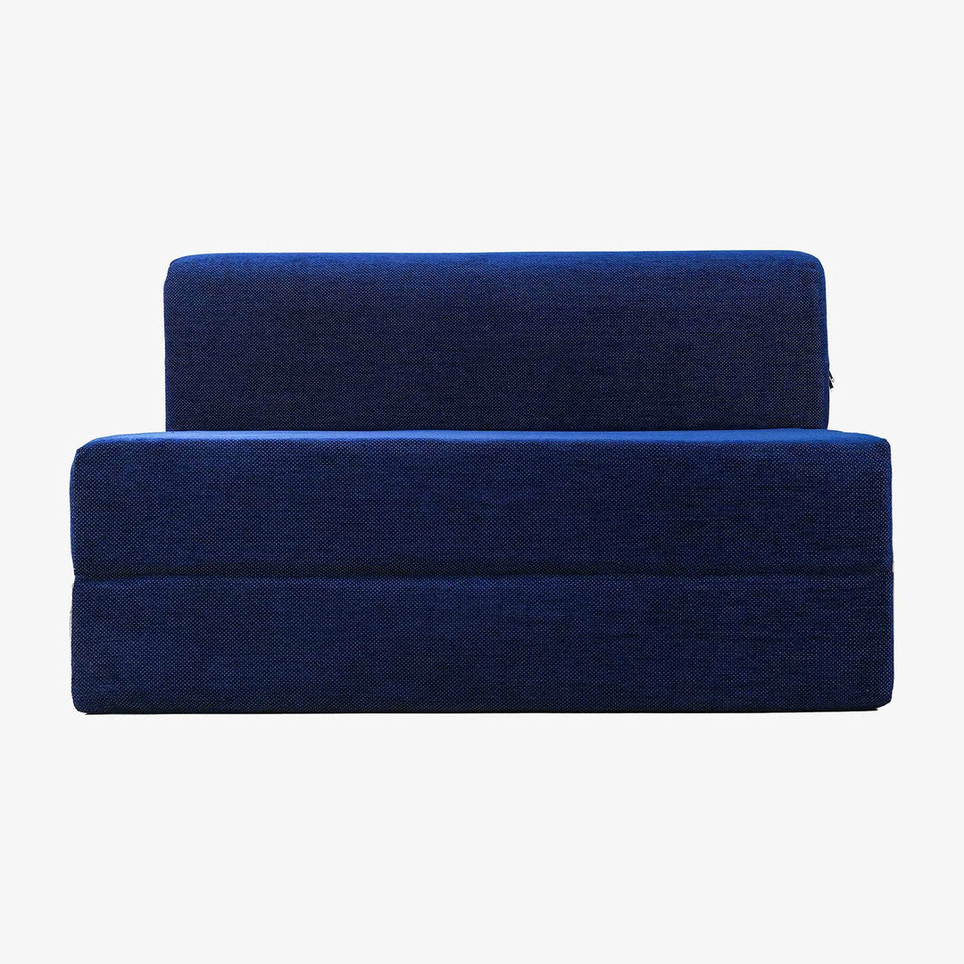 Nidhi Jute Sofa Bed Blue | 4 X 6 Two Seater