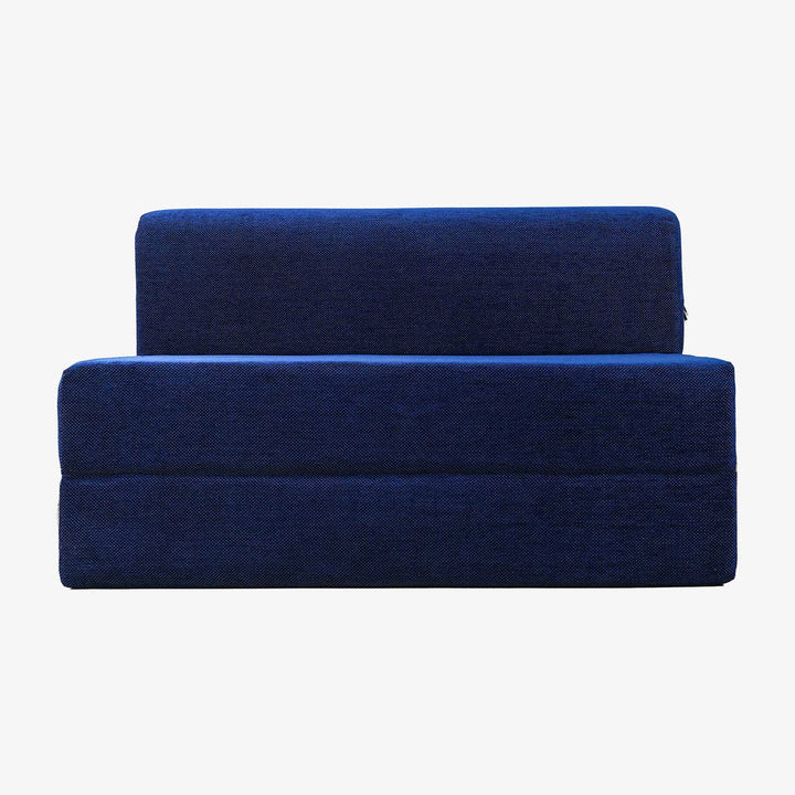 Nidhi Jute Sofa Bed Blue | 4 X 6 Two Seater