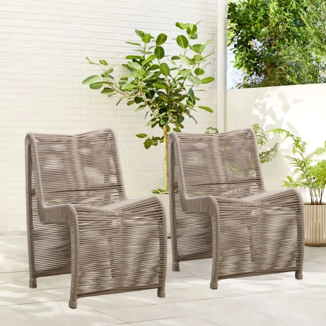 Mariposa 2-Piece Outdoor Rope Patio Chairs