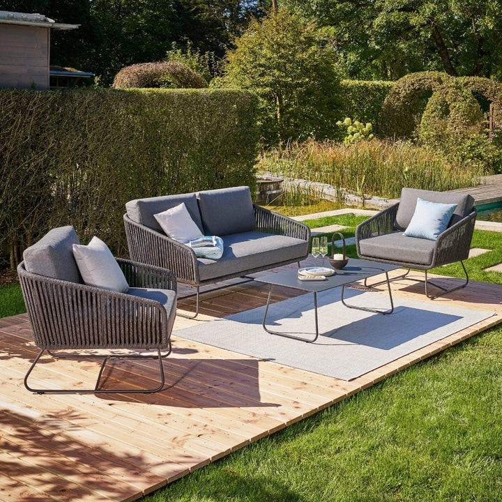 Ujjwala 4 Piece Outdoor All-Weather Rope Sofa Set