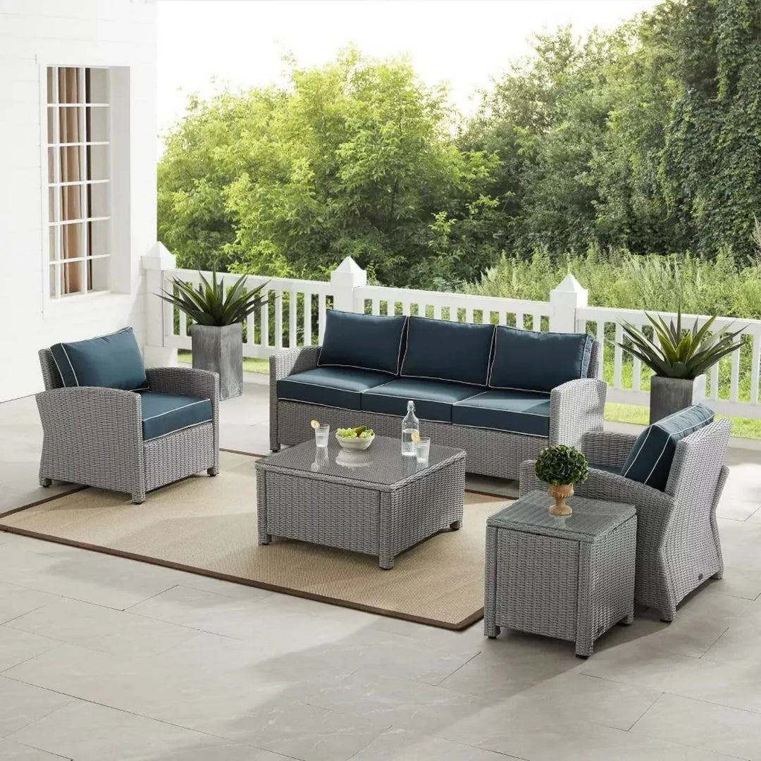 Ulani Outdoor Wicker 5-Seater Sofa Set