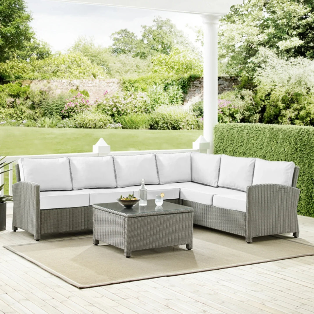 Piper L-Shape Outdoor Wicker Sofa Set