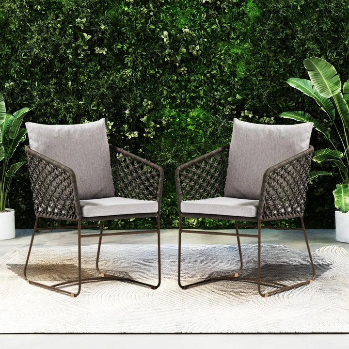 Atieno Outdoor Rope 2-Piece Patio Chairs